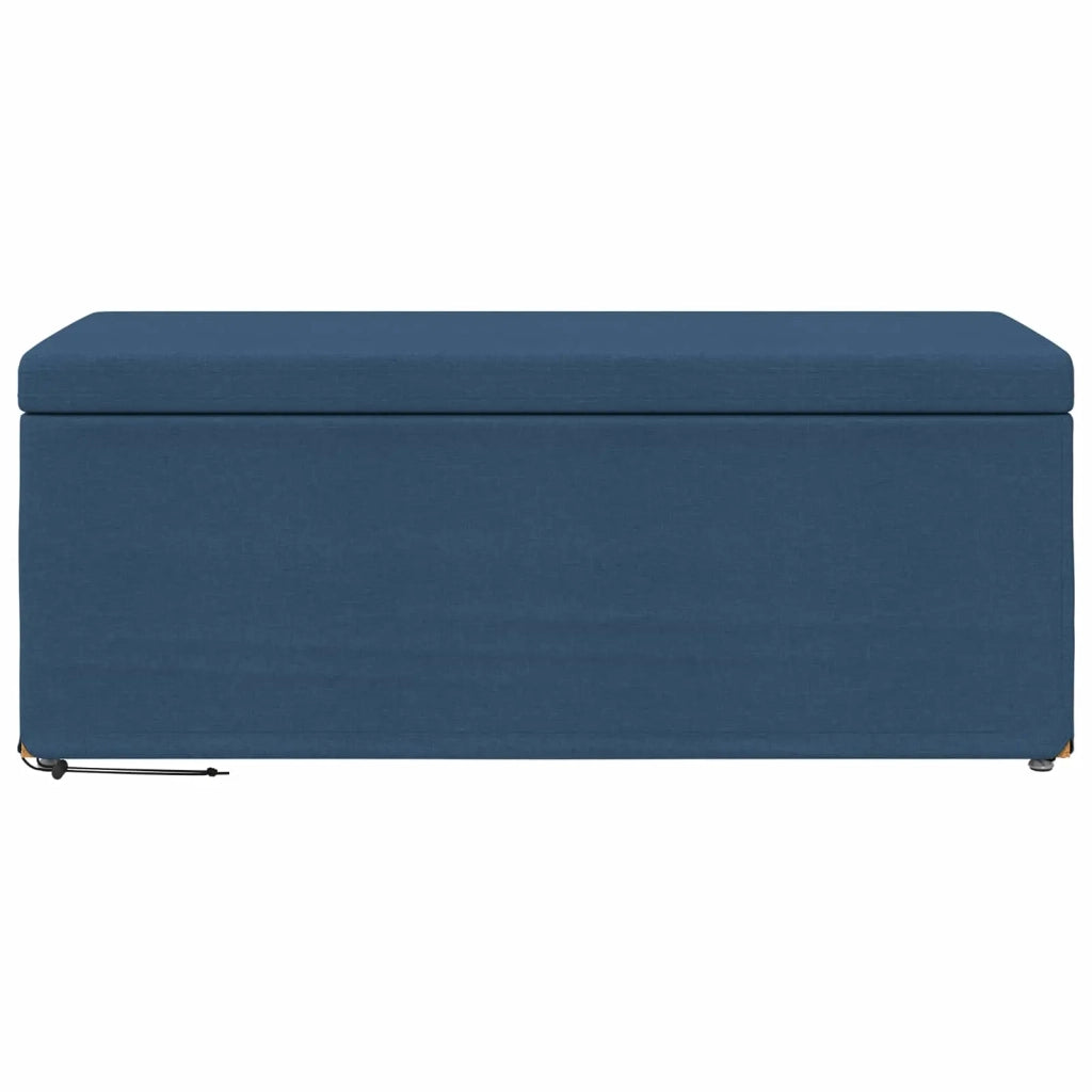 Pouf Blu 101 x 41 x 40 cm Tessuto e Legno Ingegnerizzato 876793