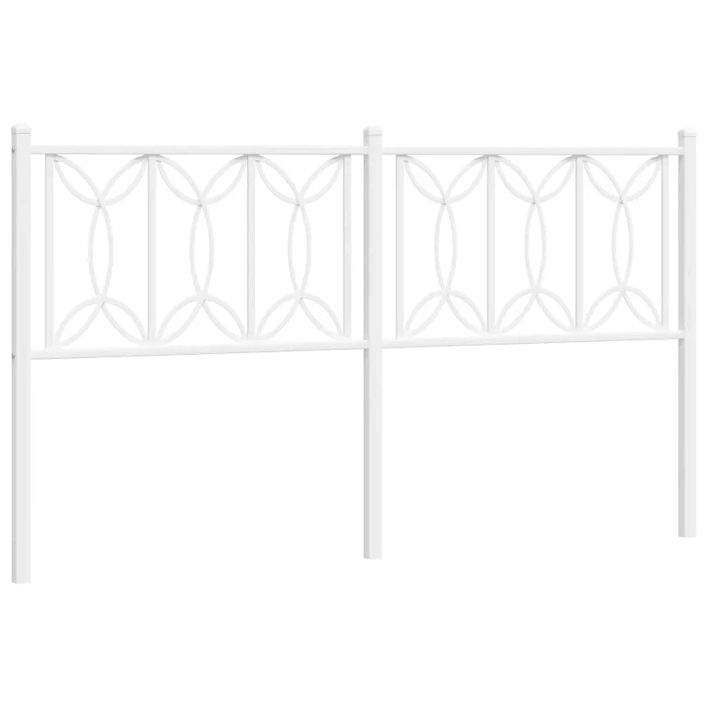 Testiera di Ricambio in Metallo Bianco 150 cm 376211