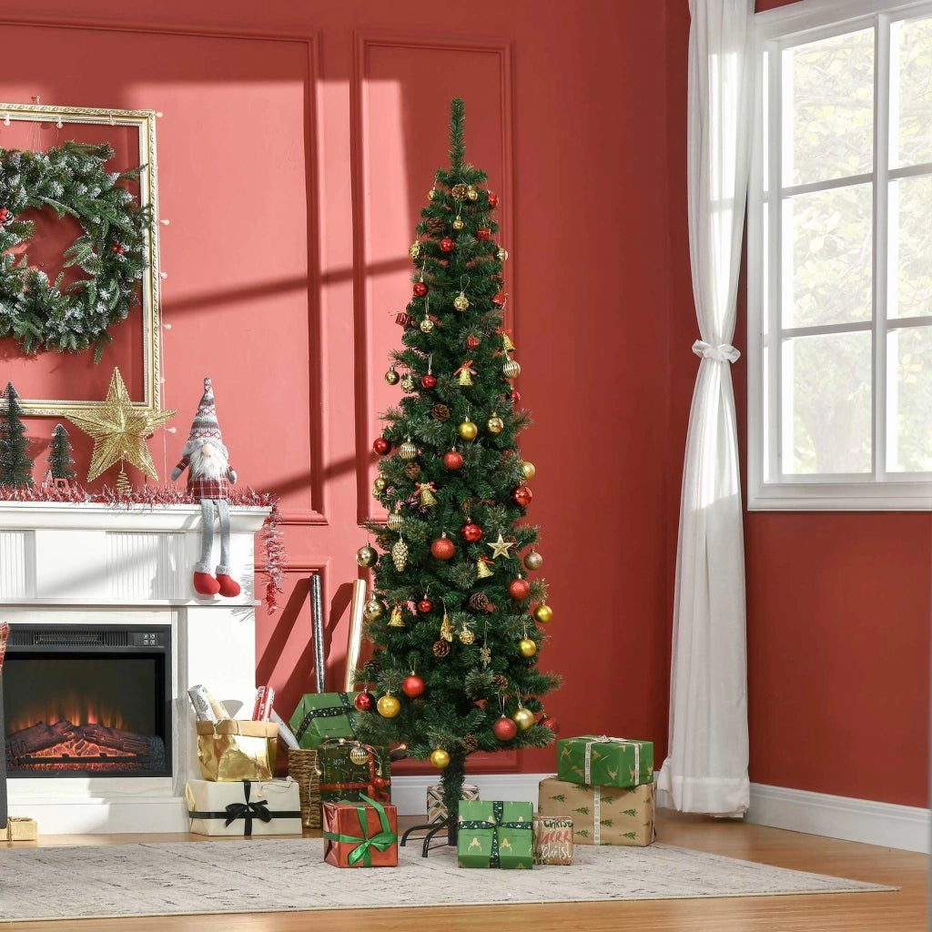Albero di Natale Artificiale ¨C Minimal ¨C Verde 54x195 cm