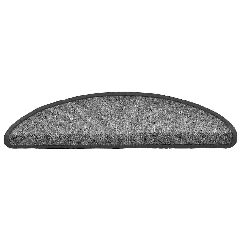 Tappetini per scale 30 pz 56x17x3 cm Grigio scuro Semicircolari 3365734