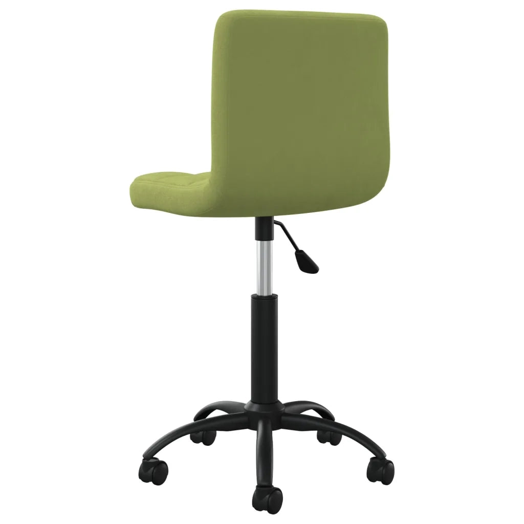 Sedia da Pranzo Girevole Verde Chiaro in Velluto 3087598
