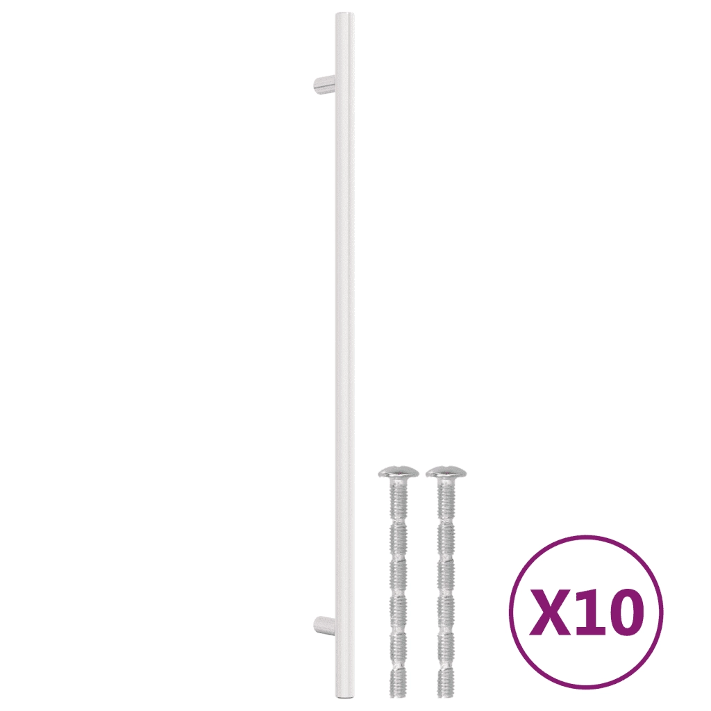 Maniglie per Mobili 10 pz Argento 320 mm in Acciaio Inox 3203621