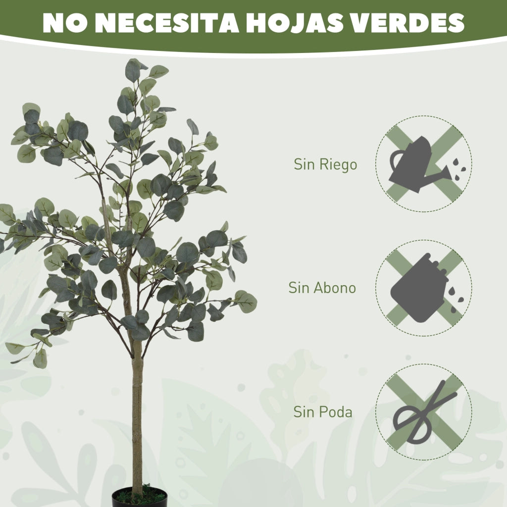 Pianta Artificiale Eucalipto ¨C Minimal ¨C Verde, Sintetico, 120 cm