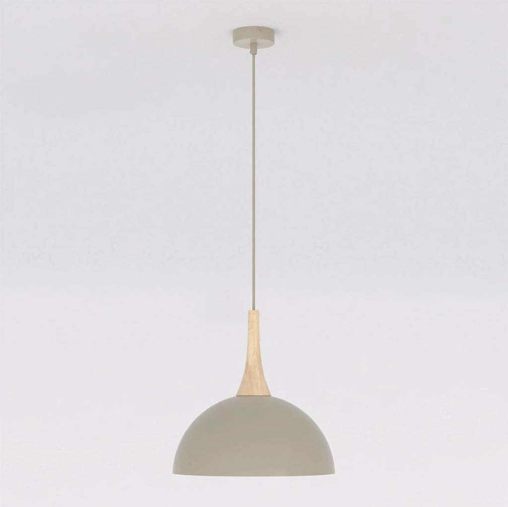 Lampada a sospensione NAUTICA beige legno GX53 Emibig