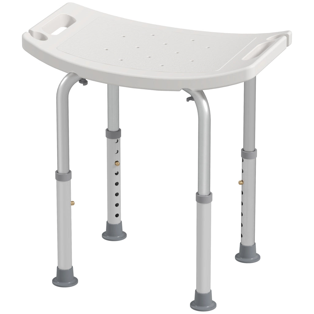 Sgabello Doccia Ergonomico Regolabile Altezza ¨C Minimal ¨C Bianco