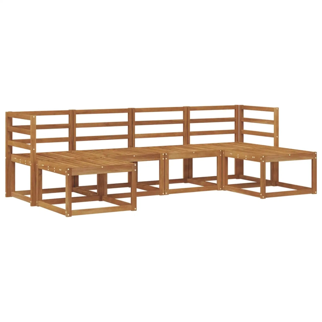 Set di divani da esterno 6 pcs Naturale