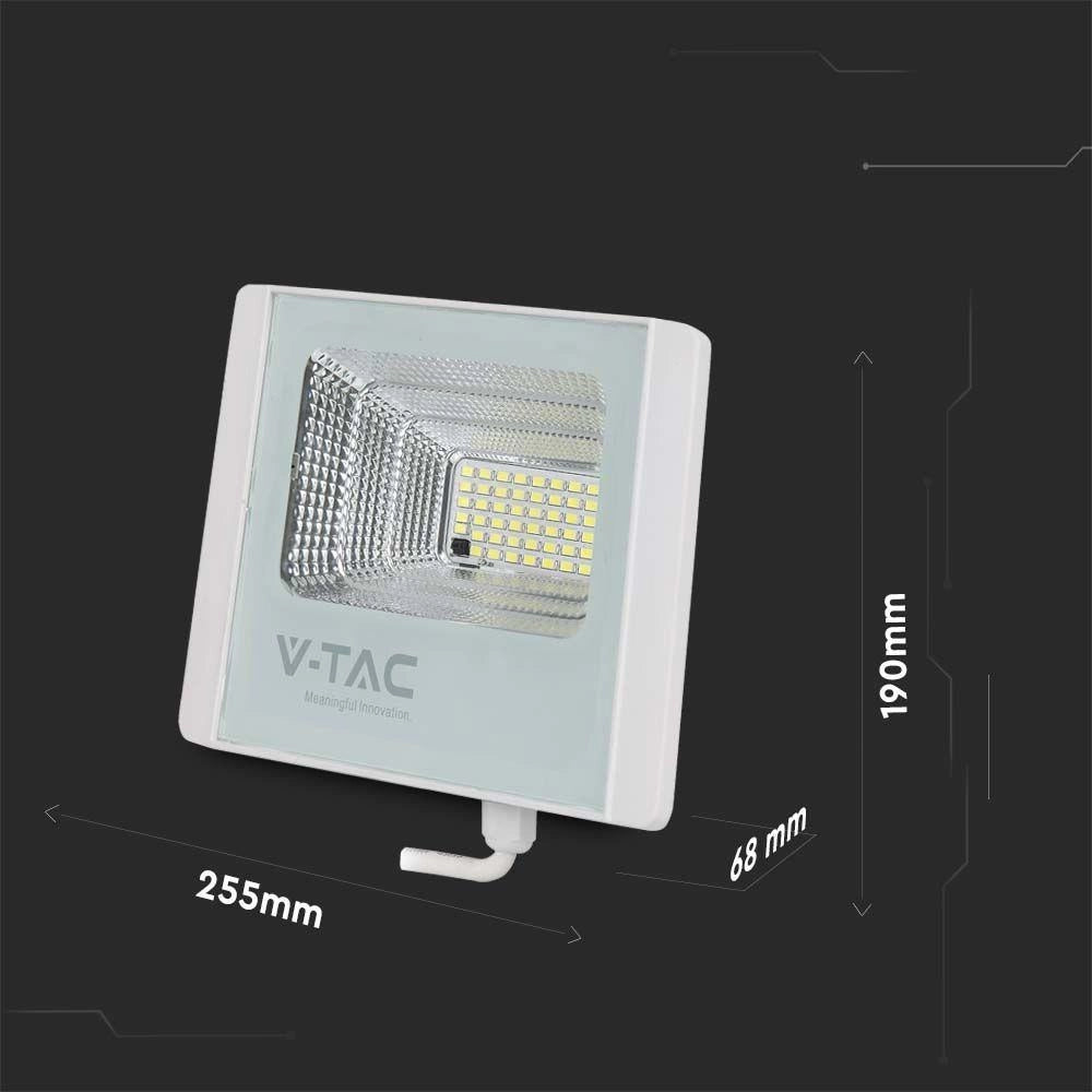 Faro solare LED 20W 4000K 1650lm IP65 con telecomando V-TAC