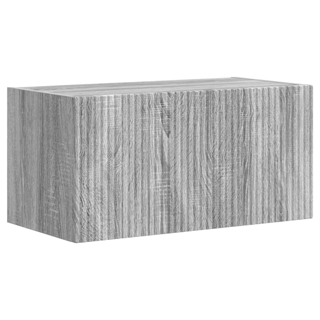 Set di Mobiletto da TV a Parete 4 pcs Grigio Sonoma