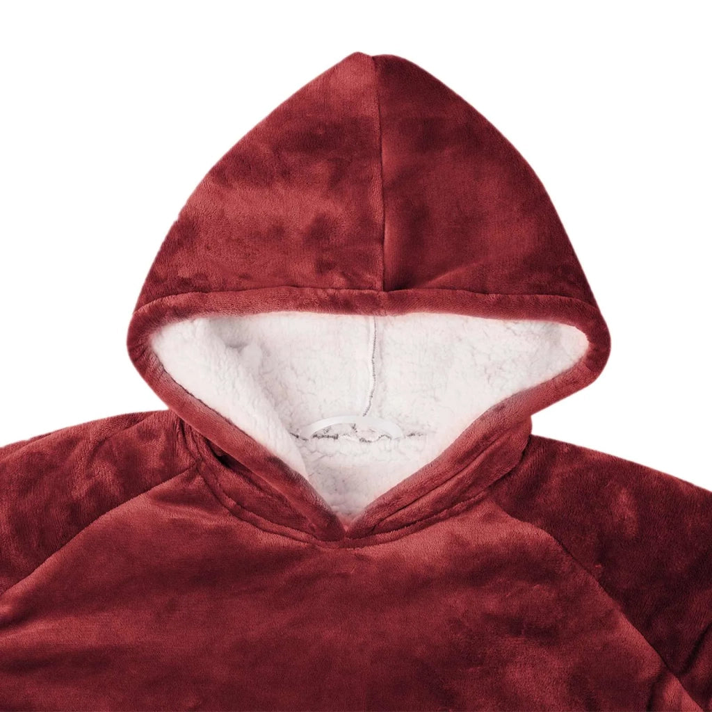 Felpa coperta Rosso Bordeaux M Pile e Flanella 42017211
