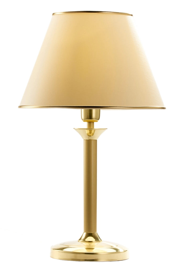 Lampada da tavolo classica ottone con paralume E27 Jupiter
