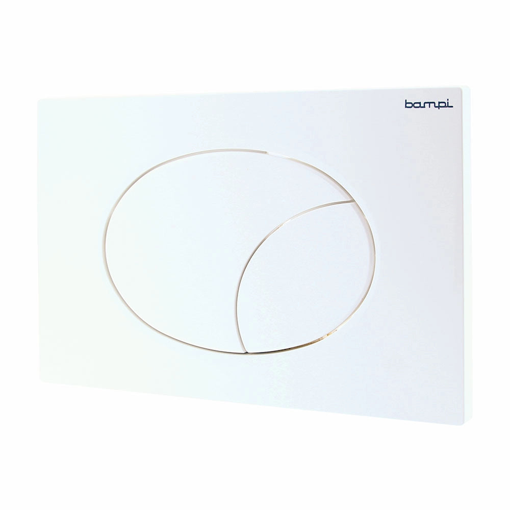 PLACCA DOPPIO SCARICO FLOW- Bianca- BAMPI- pezzi 1