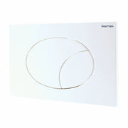PLACCA DOPPIO SCARICO FLOW- Bianca- BAMPI- pezzi 1
