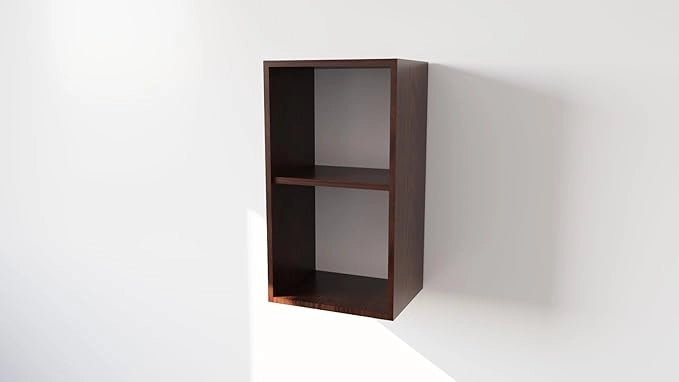 Pensile Cucina in Legno Nobilitato Wengè Mobile Alto con 1 Anta, Pensile Componibile Moderno Made in Italy (H72XL60XP33cm)