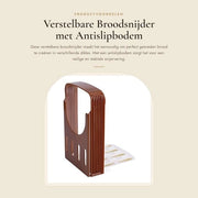 Snghiera per Pane Versatile - 4 Guide per Diametro - Fondello Antiscivolo - Ripiegabile - Materiale di Alta Qualità ABS - Resistente alle Alte Temperature - Taglio di Pane/Ham/Kaas/Giardinaggio - Macchina per Tagliare il Pane