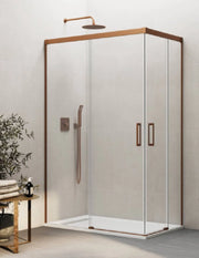 Box doccia ingresso angolare 2+2 THALASSA (BASIC) 120x90 cm Rame vetro trasparente