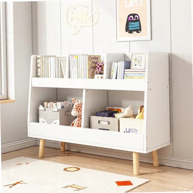 Libreria Bianca 60x25x80 cm Ideale per Ogni Ambiente