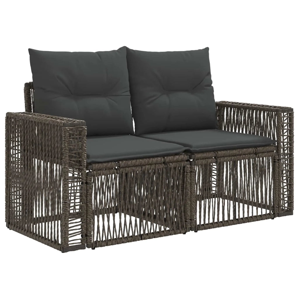 Set Divano da Giardino 12 pz Grigio e Grigio Scuro polyrattan 3435074