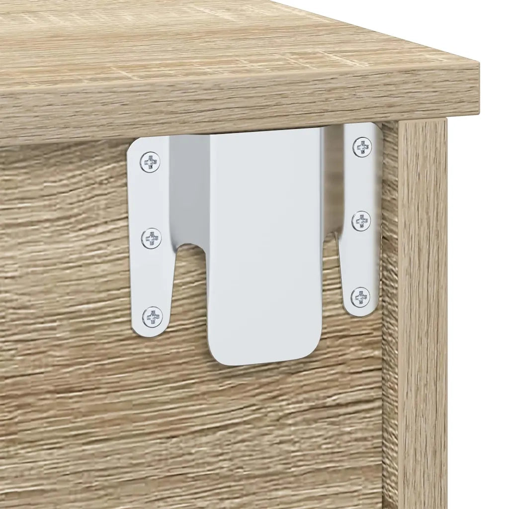 Set di 2 Comodini | Armadio da Notte | Mobiletto da notte Rovere Sonoma 40 x 31 x 15 cm Legno multistrato