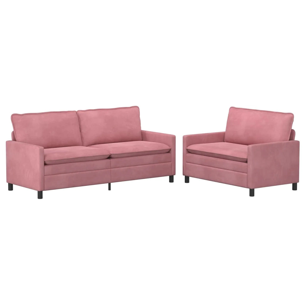 Set di divani 2 pcs Rosa Velluto 3417130