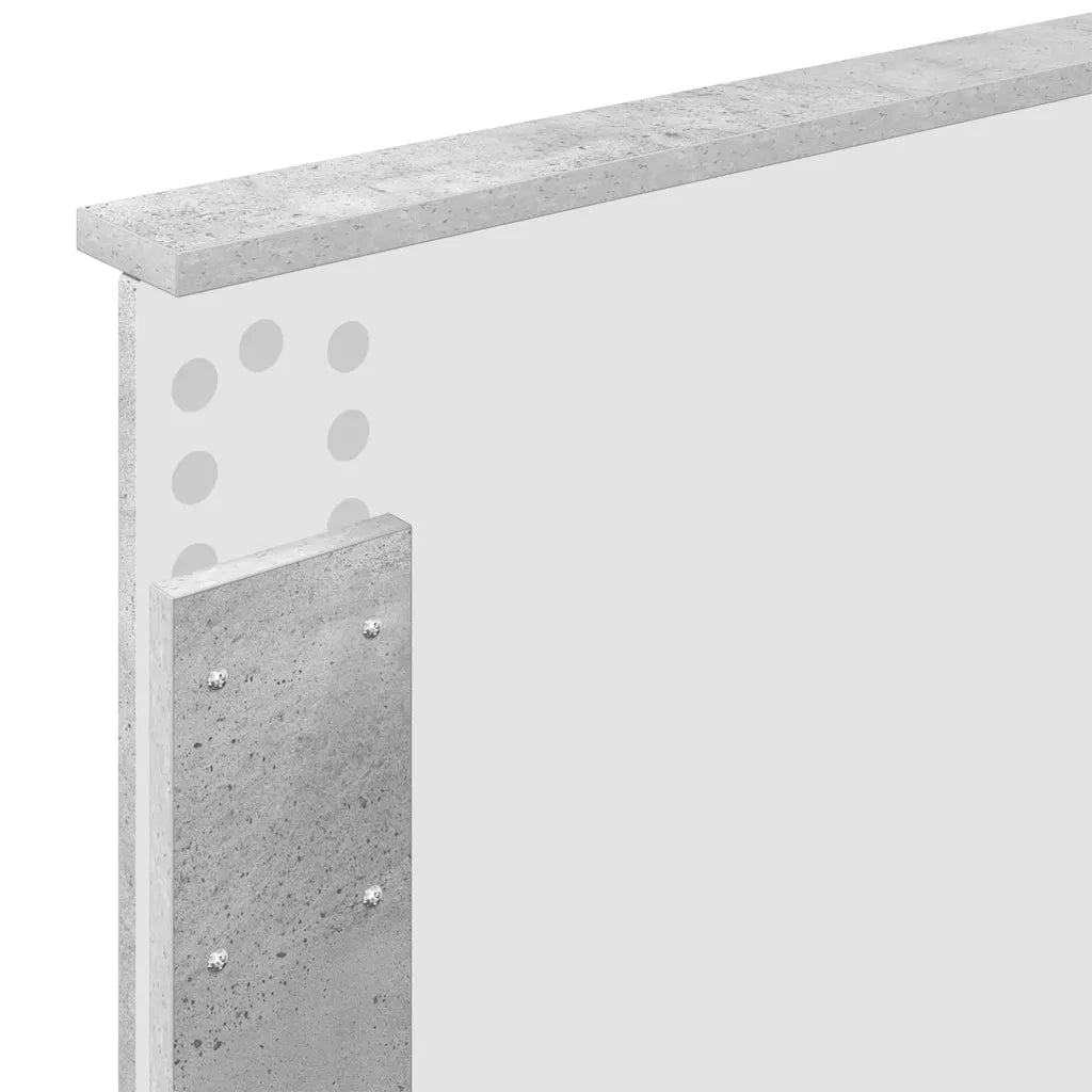 Testiera-Testata-Testiera Decorativa Grigio cemento 100 cm Legno multistrato 939291