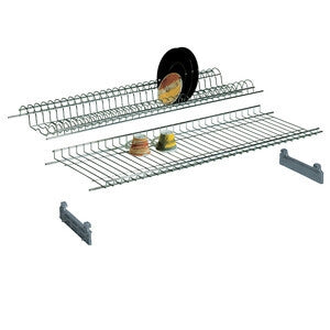 MENSOLA SCOLAPIATTI ACCIAIO CROM C/SUPP 56 CM