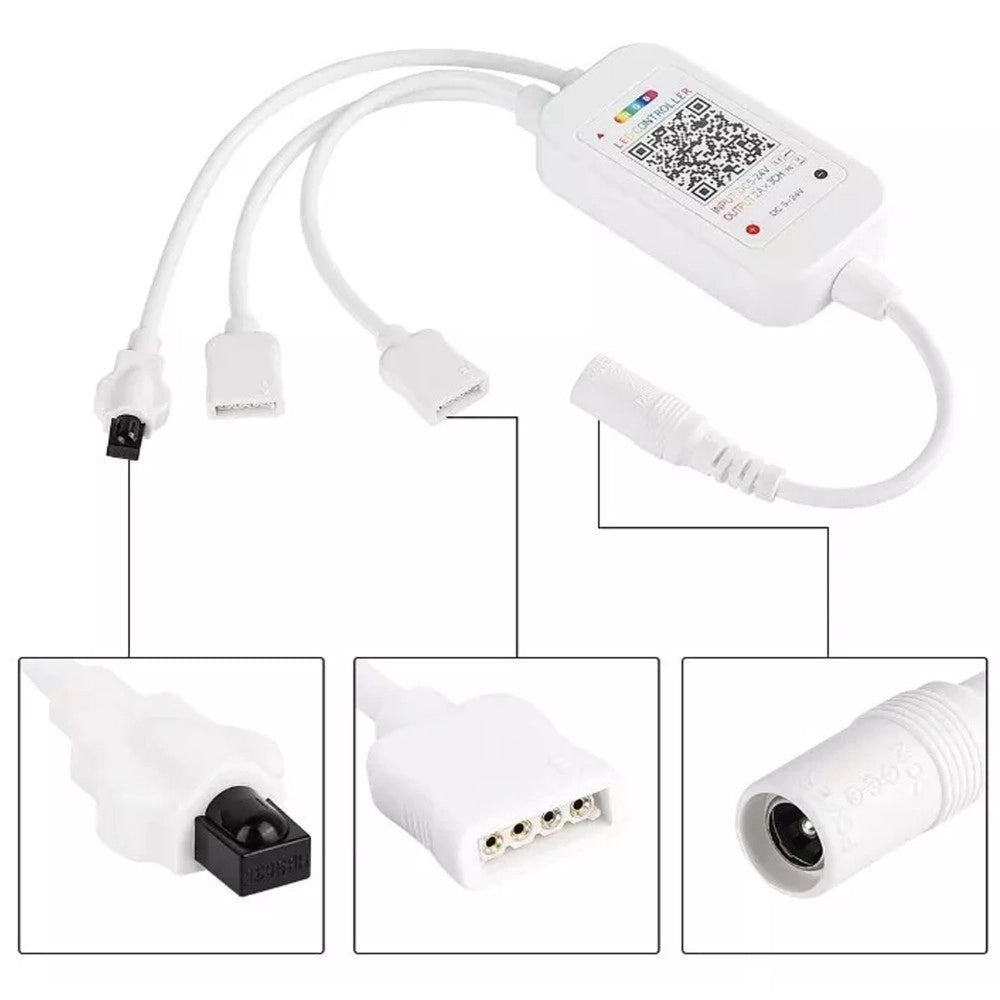 Trade Shop - Controller Wi-fi Wireless Con Telecomando Per Striscia Led Rgb 12v 6a Q-dl50 -