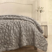 TRAPUNTA MATRIMONIALE 260X260 CM COLORE GRIGIO