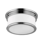 Plafoniera Feiss Payne 2xE27 Ø32cm cromo vetro opale
