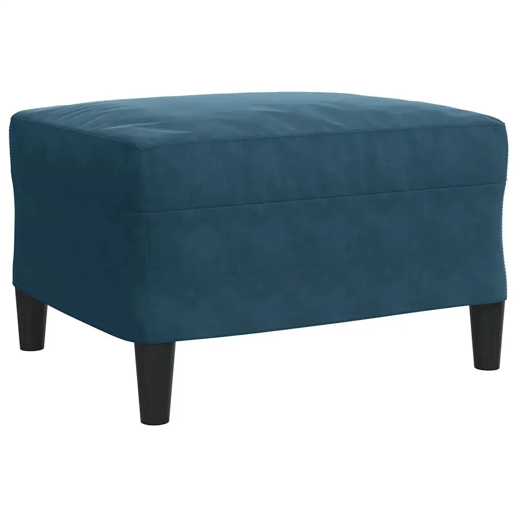 Set di Divani 4 pz con Cuscini e Rinforzi Blu in Velluto 3278390
