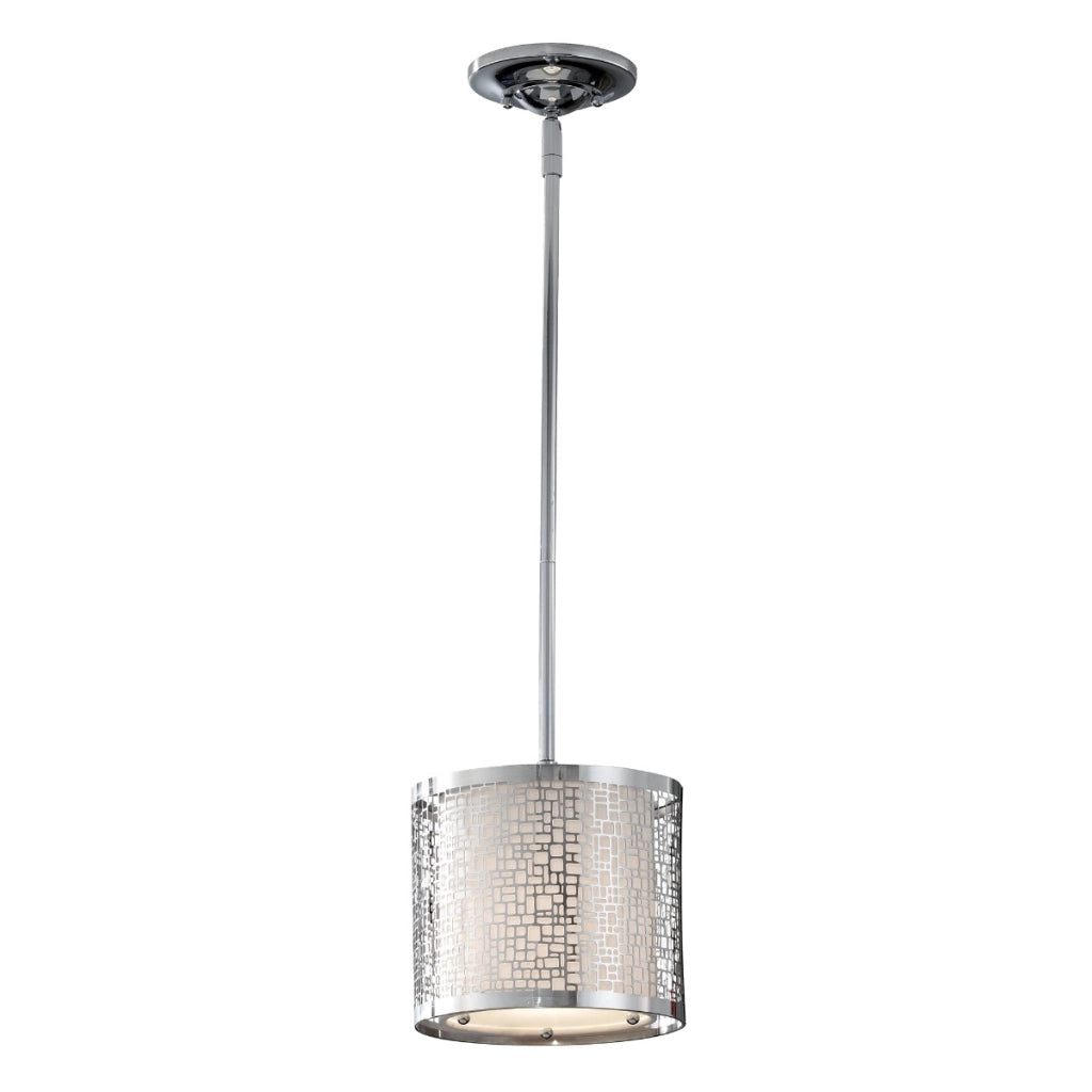 Lampada a sospensione Feiss Joplin cromo E27 100W Ø20cm