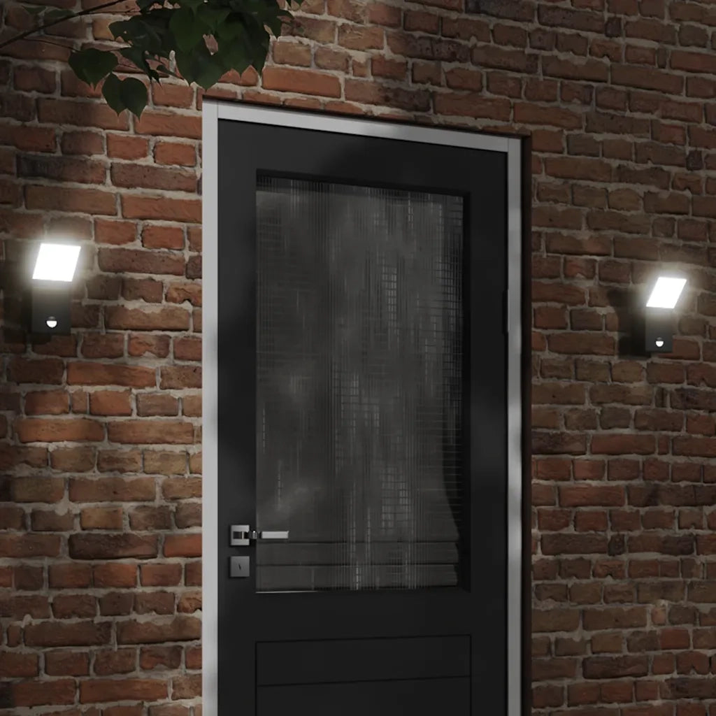 Applique con LED e Sensore Nera in Alluminio Pressofuso CFW4514061