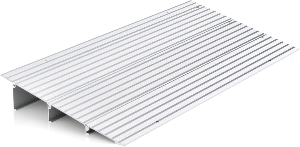 Rampa per Soglia Porta, Rampa d'Accesso in Alluminio con Altezza Regolabile, Superficie Antiscivolo, Portata 317 KG (8,5 cm)
