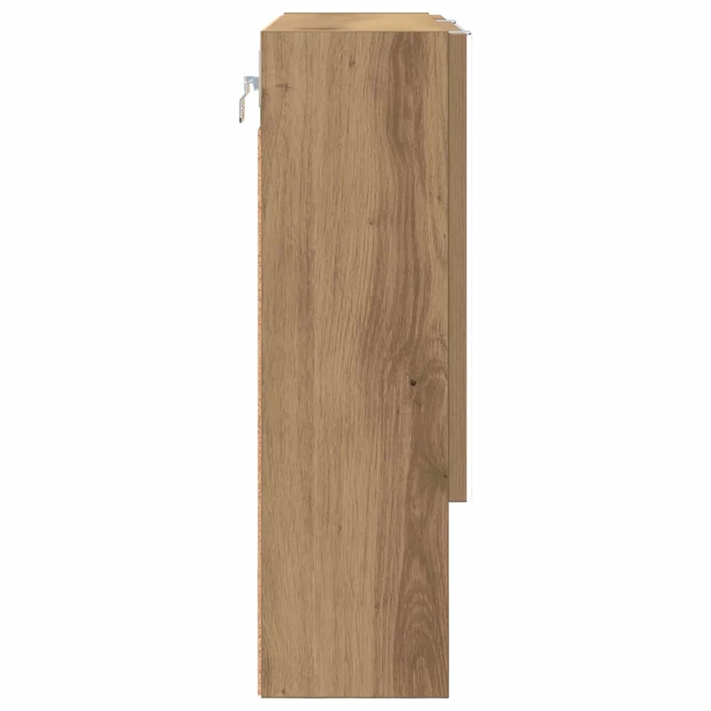 Mobiletto per specchio Rovere artigianale 59 x 17 x 55 cm 883373