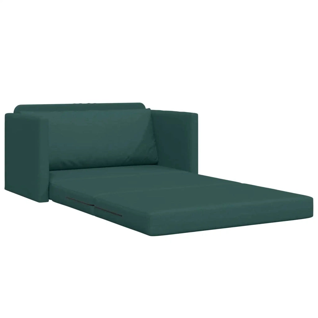 Divano letto | Sof¨¤ letto | Letto singolo 110cm Verde Scuro Tessuto