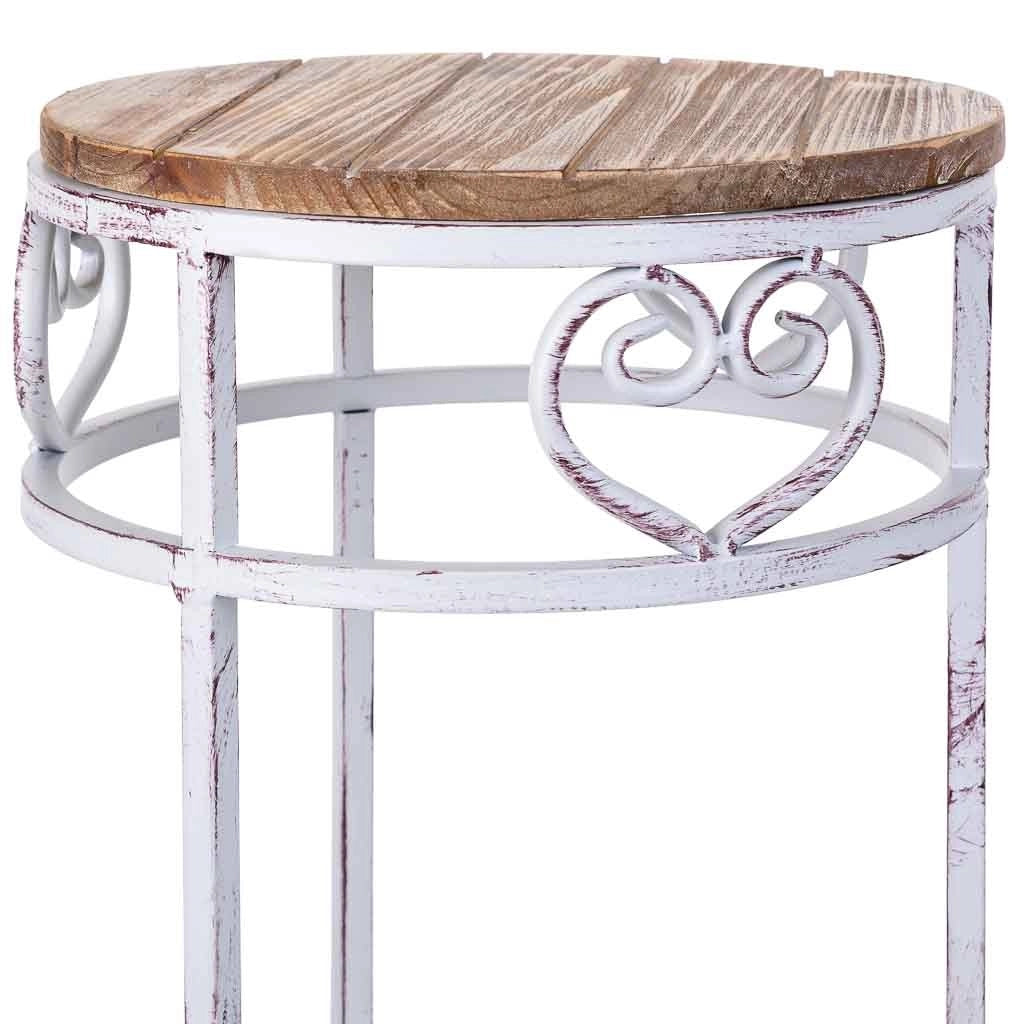 Supporto vasi set 3 pezzi grigio 30x30x71h cm