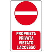 CARTELLO 20X30CM VIETATO L'ACCESSO.