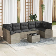 Set Divano da Giardino 8 pcs Grigio chiaro e grigio scuro 3354631