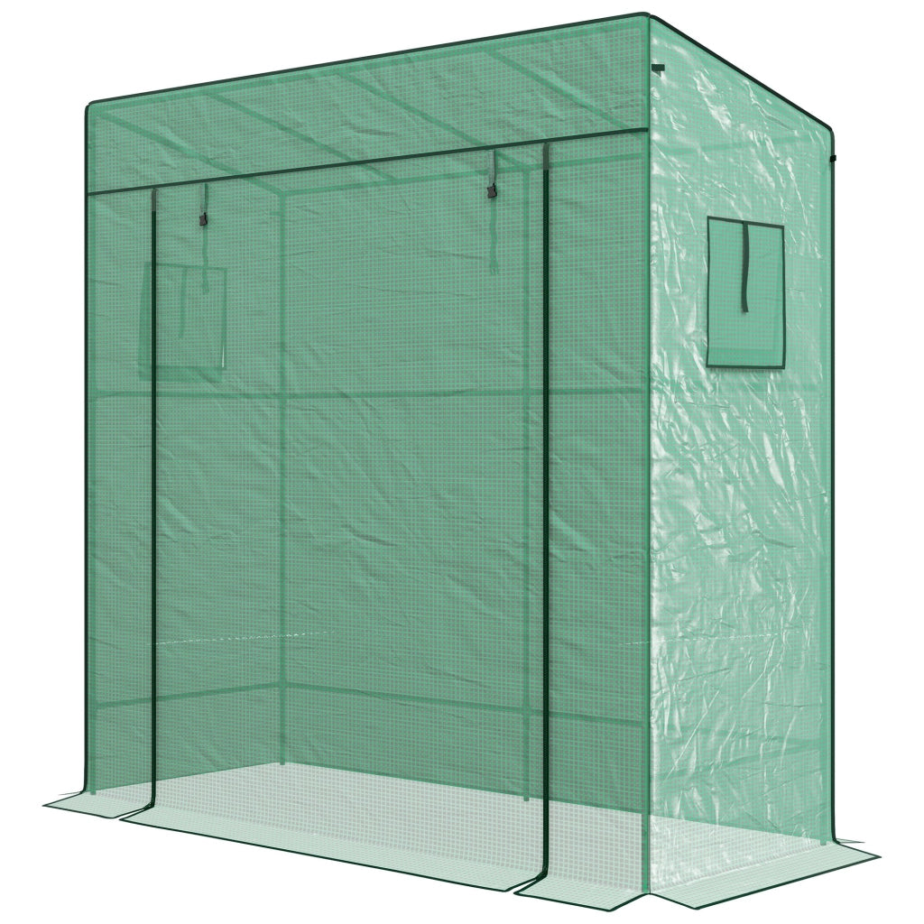 Serra da giardino murale ¨C Minimal ¨C grigio, bache PE, 196x77x197 cm