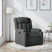 Poltrona Reclinabile in Tessuto Grigio Scuro 373575