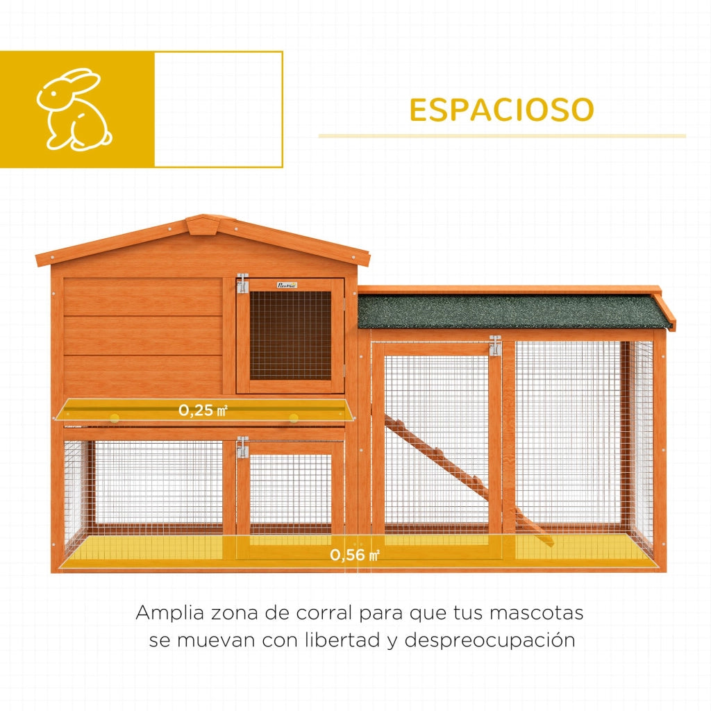 Gabbia per Conigli Grande ¨C Minimal ¨C 150x45x85 cm