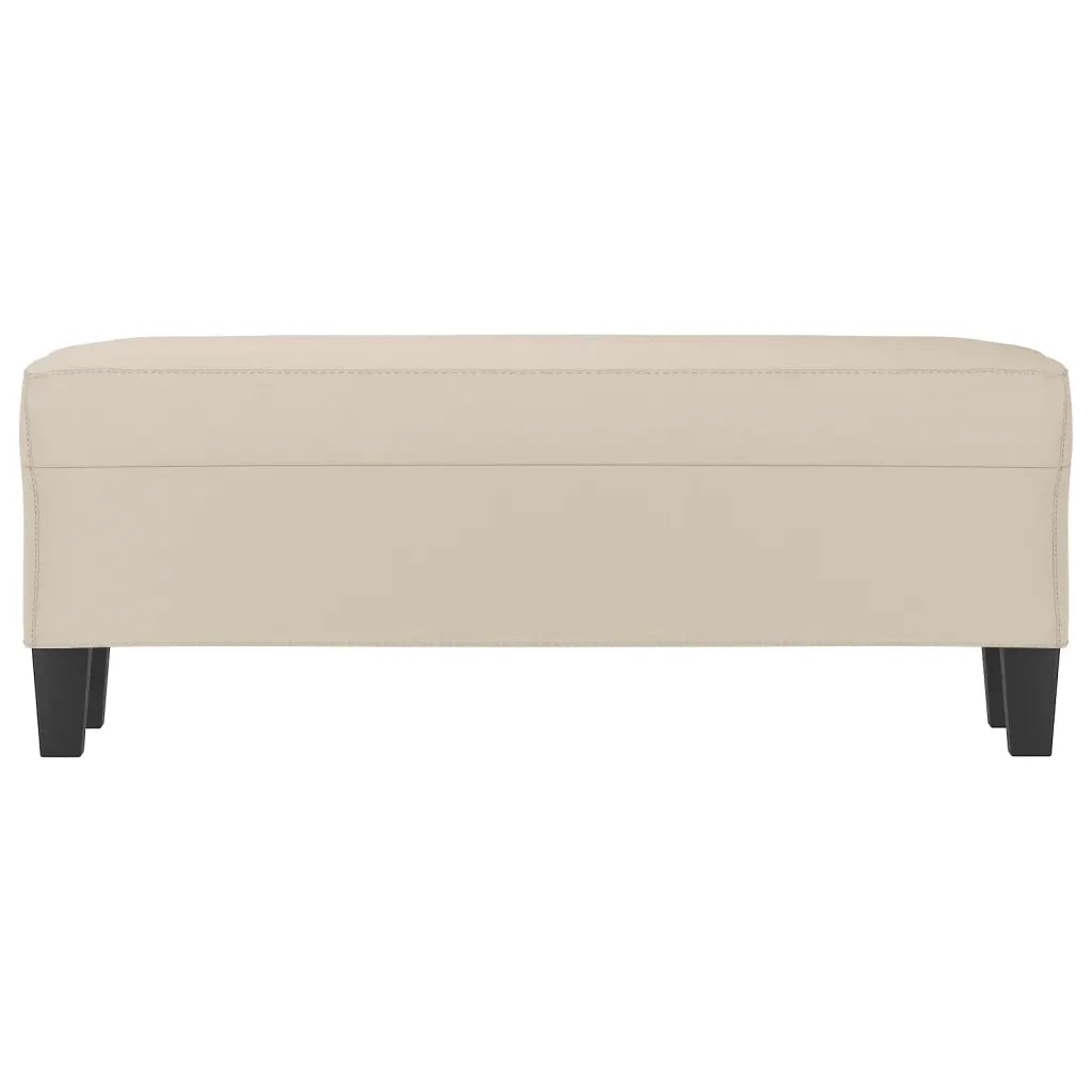Panca crema 100x35x41 cm in Microfibra 349469