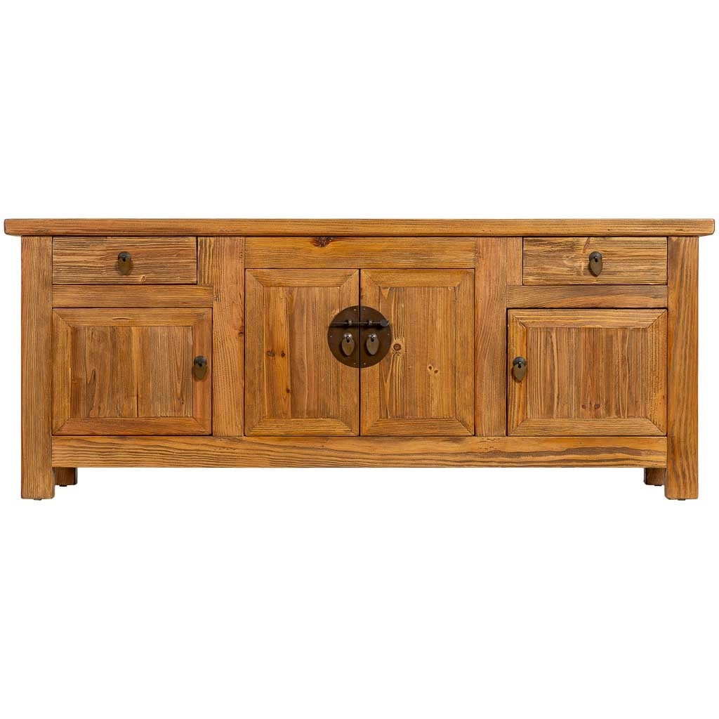 Mobile basso in legno marrone 159x39x63h cm