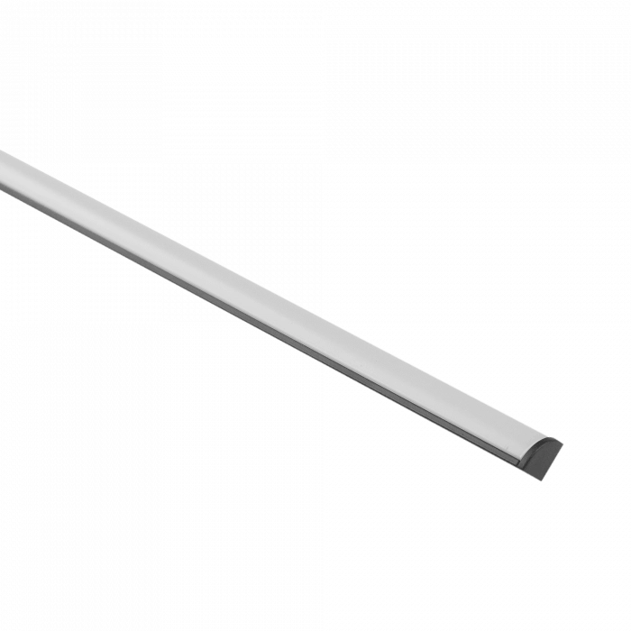 Profilo LED RW02 angolare nero diffusore opaco 2m Ecolight