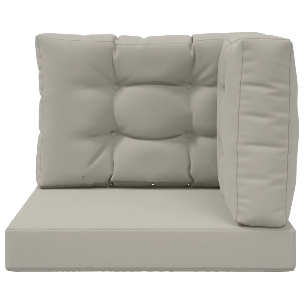 Cuscino per divano da esterno 3 pcs Grigio Poliestere 900762