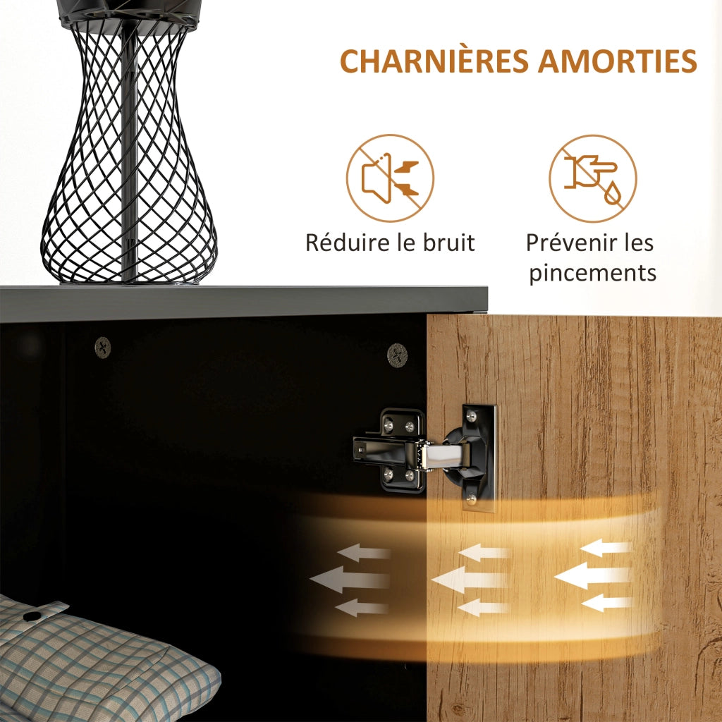 Buffet con 3 cassetti e ripiano regolabile ¨C Minimal ¨C acciaio, alluminio