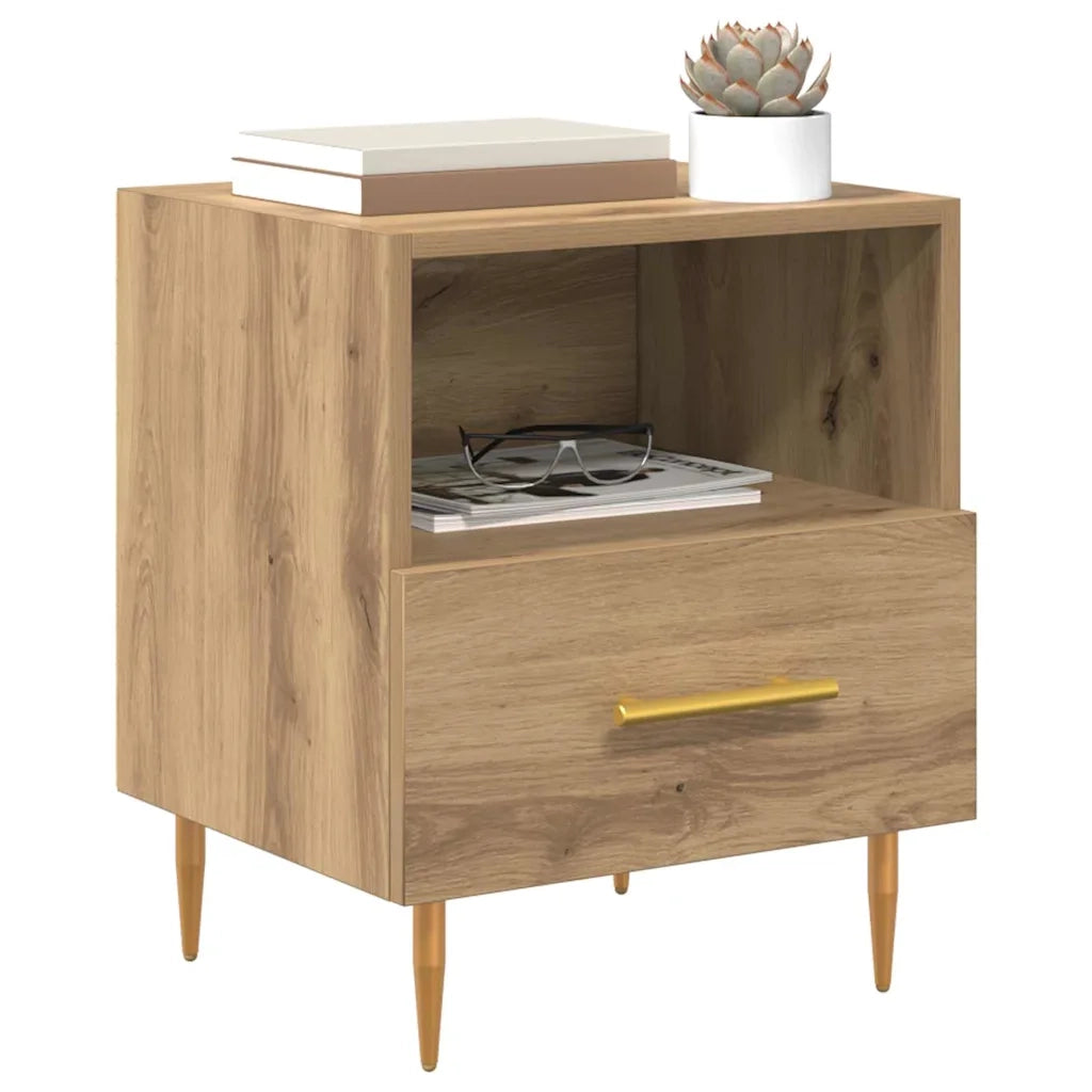 Comodino Marrone 40 x 35 x 47,5 cm Legno multistrato 882077
