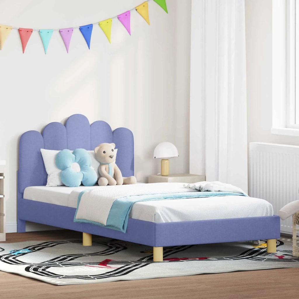 Struttura letto bambini con testata-Giroletto per bambini Blu jeans 90 x 190 cm 358480