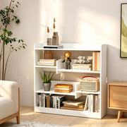 LIBRERIA Moderna 90x24x91 cm Bianco con 4 ripiani