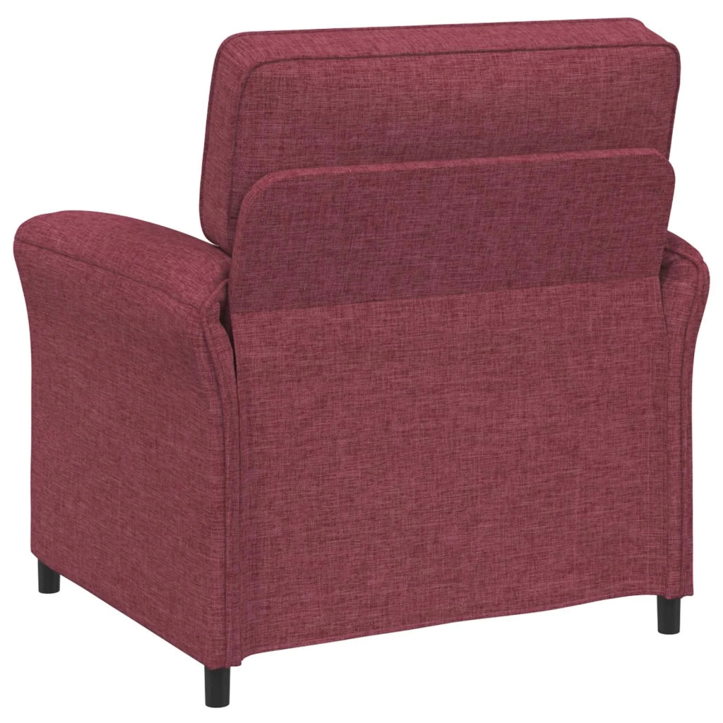 Set di divani 2 pz Rosso Vino Tessuto 3424860