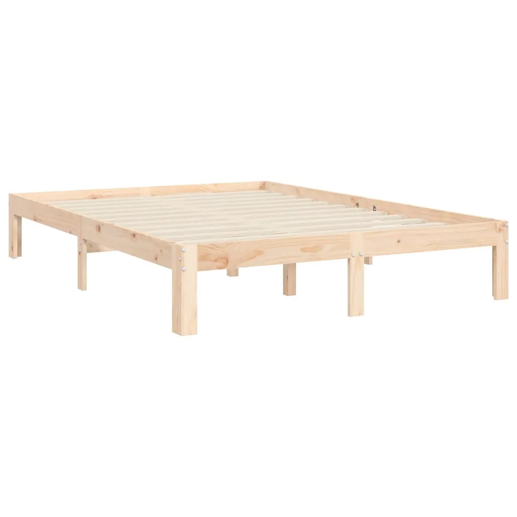 Giroletto con Testiera Small Double-Struttura Letto in Legno Massello 833081